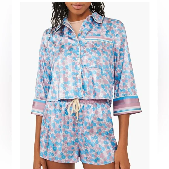 FREE PEOPLE Intimately Sweet Talk PJ Set - Picture 2 of 14